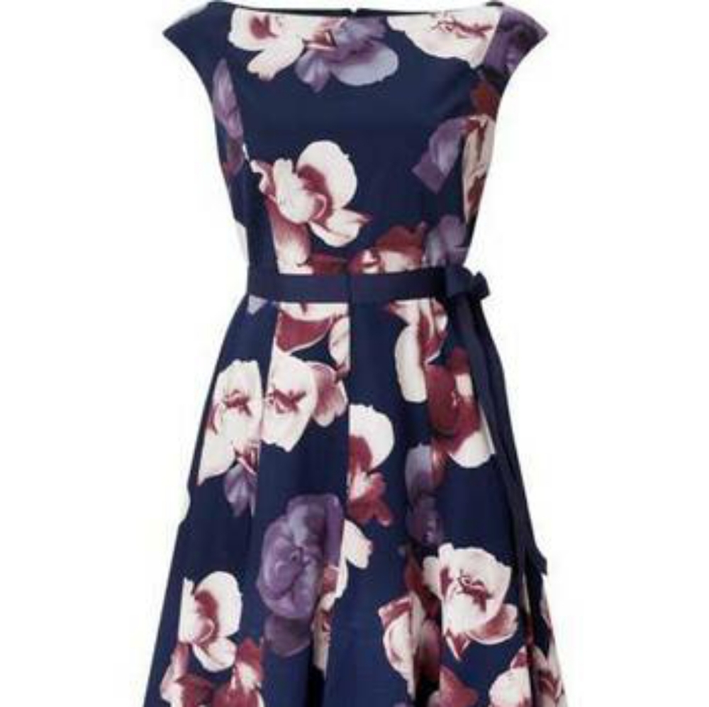 Carly Floral Precis Petite Dress (NWT)